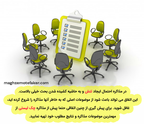 چک لیست مذاکره